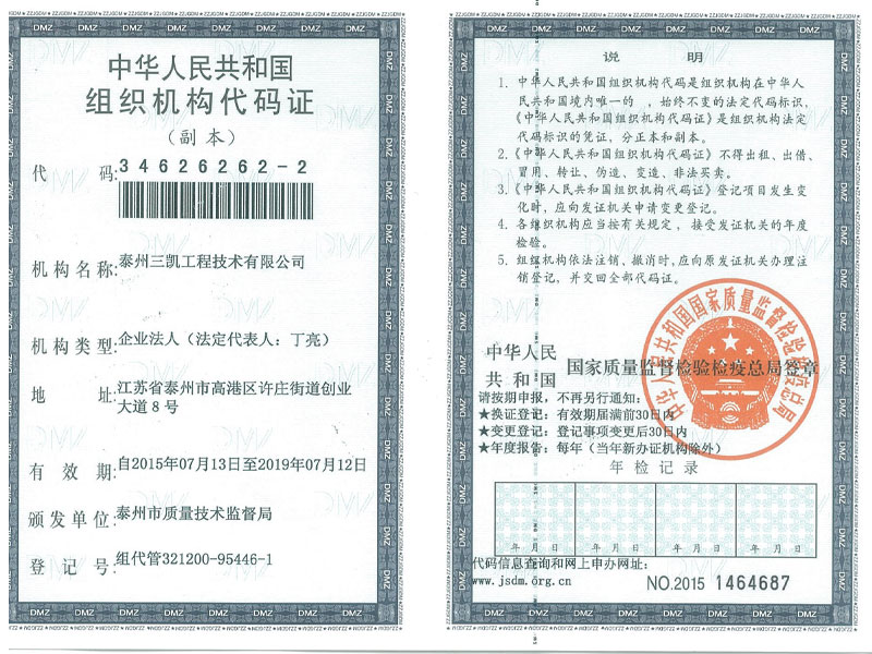 组织机构代码